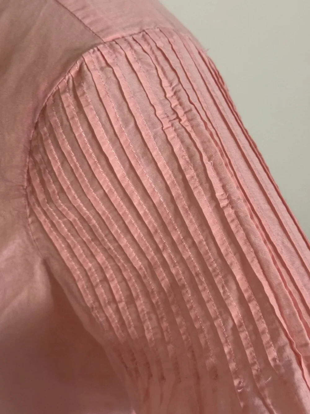 Beautiful J.Crew Silk-Cotton Voile Pintuck Top BB266 Soft Blush Pink XS $99
